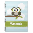Buscar búho del dibujo animado cuadernos Azul