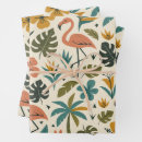 Buscar flamencos papel de regalo Flores
