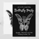 Buscar mariposa de monarca invitaciones Blanco y negro