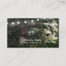 Buscar cadena luces tarjetas de visita Rústico