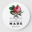 Buscar miedo relojes de pared Rojo