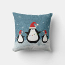 Buscar pingüino adorable cojines Nieve