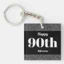 Buscar cumpleaños 90 llaveros Único
