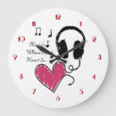 Buscar músicos relojes de pared Amante de la música