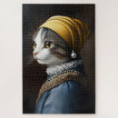 Buscar pinturas del gato puzzles Retrato