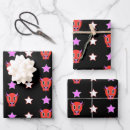 Buscar diablo papel de regalo Negro