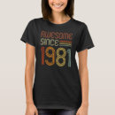 Buscar impresionante desde 1981 camisetas 41 ª