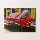 Buscar instrumentos musicales puzzles Rojo