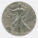 Buscar moneda de plata pegatinas Dólar