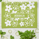 Buscar flores del vintage paños de cocina Retro