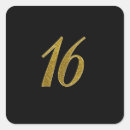 Buscar número 16 pegatinas Dieciséis