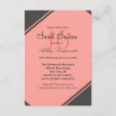 Buscar coral y gris invitaciones Simple