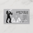 Buscar saxofonista tarjetas de visita Jugador de saxofón