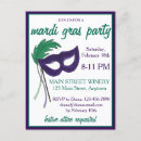 Buscar mask invitaciones Mardi gras