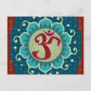 Buscar símbolo de om postales Azul