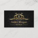 Buscar stylist tarjetas de visita Dorado