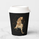 Buscar leopardo papel vasos Cumpleaños