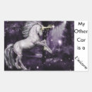 Buscar unicorn rectangulares pegatinas Fantasía