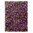 Buscar diseño del leopardo cuadernos Negro