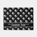 Buscar bandera pirata felpudos Blanco y negro