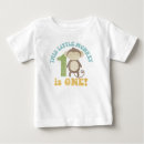 Buscar mono bebe camisetas Primer cumpleaños