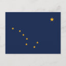 Buscar bandera de alaska postales Azul