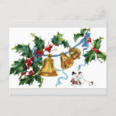Buscar vintage christmas bells postales Holly