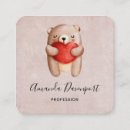 Buscar oso tarjetas de visita Acuarela