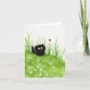 Buscar pequeño gato blanco tarjetas Negro