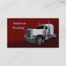 Buscar camión blanco tarjetas de visita Transporte