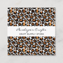 Buscar leopard print tarjetas de visita Elegante