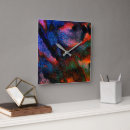 Buscar saltos relojes de pared Negro