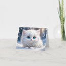 Buscar gato de ojos azules tarjetas Pose de retrato