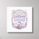 Buscar unicornio divertido lienzos Arcoíris