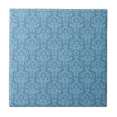 Buscar damasco azul azulejos Fondo