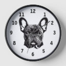 Buscar silueta del perro relojes de pared Animal