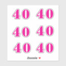 Buscar celebración de 40 años pegatinas 40 º cumpleaños