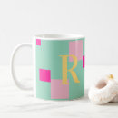 Buscar menta y rosa tazas Adorable