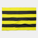 Buscar amarillo y negro paños de cocina Rayas negras