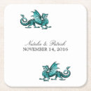 Buscar dragón verde posavasos Fantasía