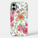 Buscar flores pintadas a mano iphone fundas Rosa