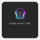 Buscar la música es mi vida pegatinas Auriculares