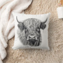 Buscar arte de la vaca cojines Para ella