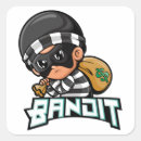 Buscar el bandido pegatinas Divertido