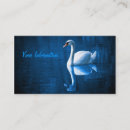 Buscar cisne tarjetas de visita animal