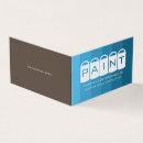 Buscar pintura azul tarjetas de visita General y unisex