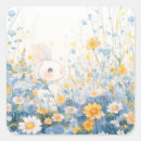 Buscar flores azules y blancas pegatinas General y unisex