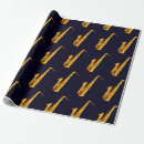 Buscar saxofones papel de regalo Negro
