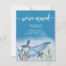 Buscar azul 11x14 invitaciones Nos hemos mudado