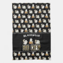 Buscar naranja y negro paños de cocina Halloween